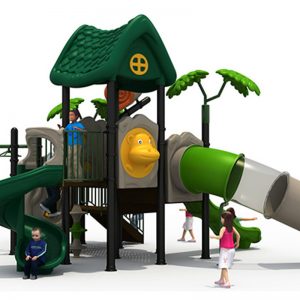 Forest speeltuin met 3 glijbanen